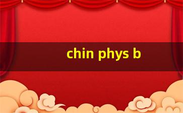 chin phys b
